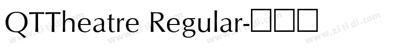 QTTheatre Regular字体转换
